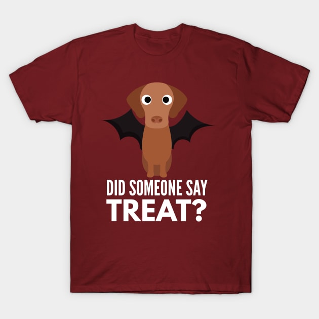 Vizsla Halloween Trick or Treat T-Shirt by DoggyStyles